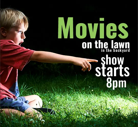 MOVIES ON THE LAWN AT ACADIA INN, BAR HARBOR HOTEL