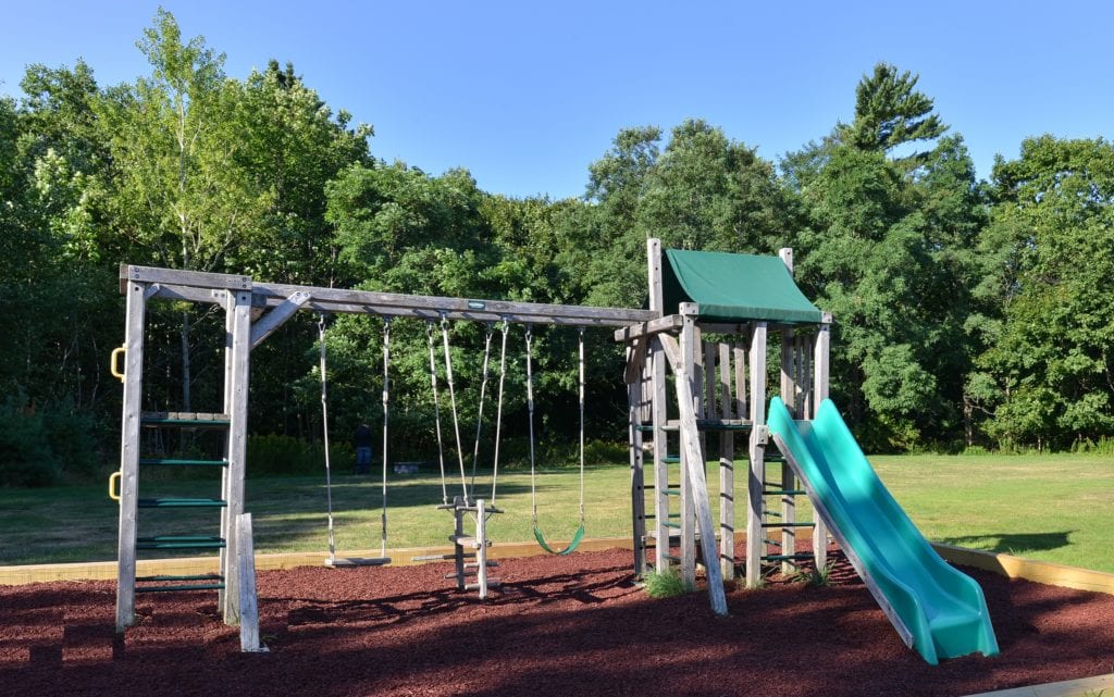 Photo of the kids playground at the Acadia Inn in Bar Harbor Maine