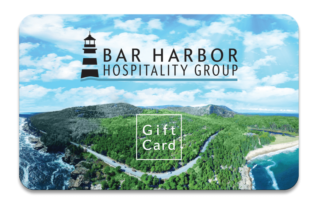 PHOTO OF THE BAR HARBOR HOSPITALITY GROUP GIFT CARD